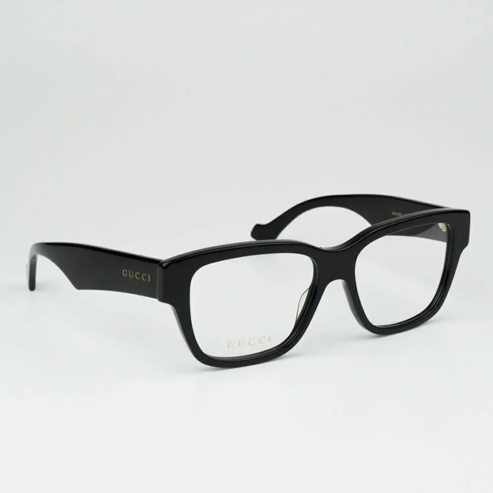 NEW Gucci GG1428O 004 Black Square Men Eyeglasses GG 1428O